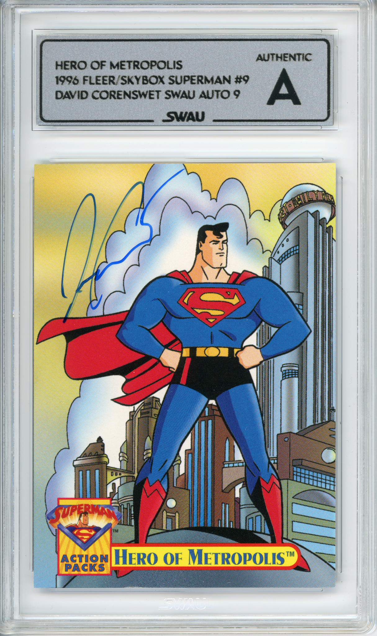 David Corenswet Signed Trading Card - SWAU Authenticated & Encapsulated - SWAU