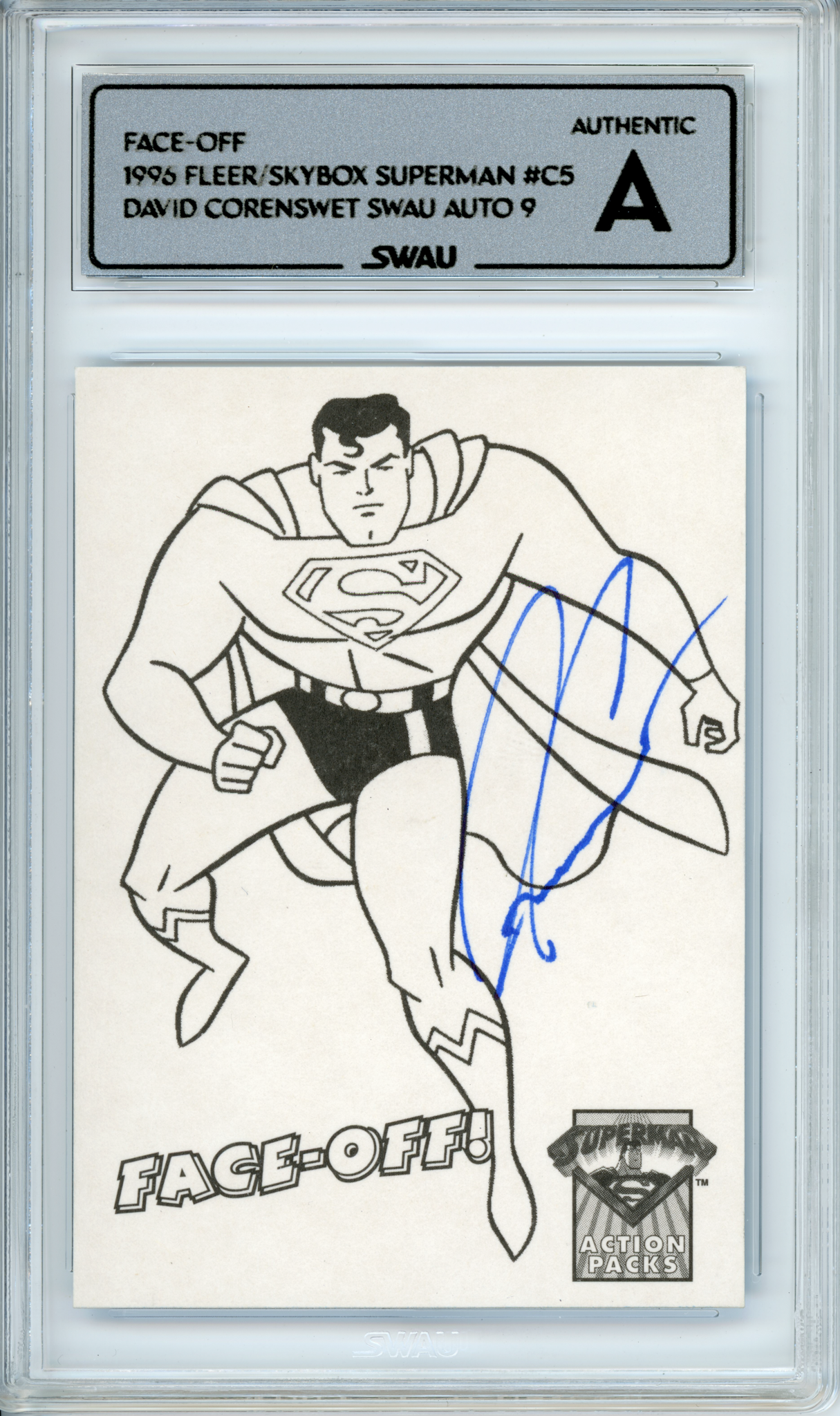 David Corenswet Signed Trading Card - SWAU Authenticated & Encapsulated - SWAU