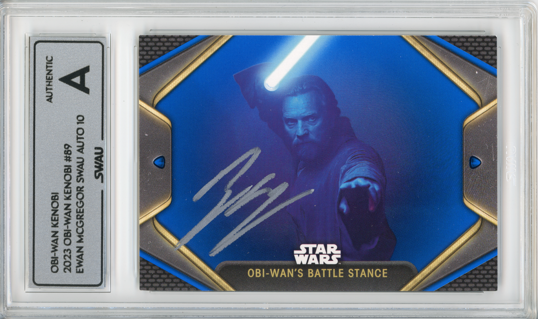 Ewan McGregor Signed Trading Card - SWAU Authenticated & Encapsulated - SWAU