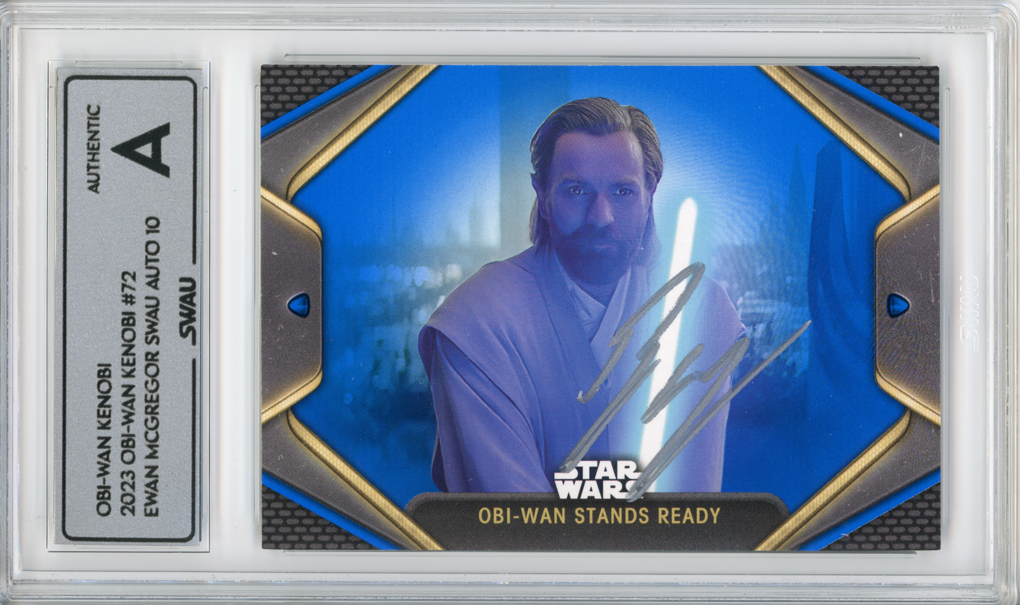 Ewan McGregor Signed Trading Card - SWAU Authenticated & Encapsulated - SWAU