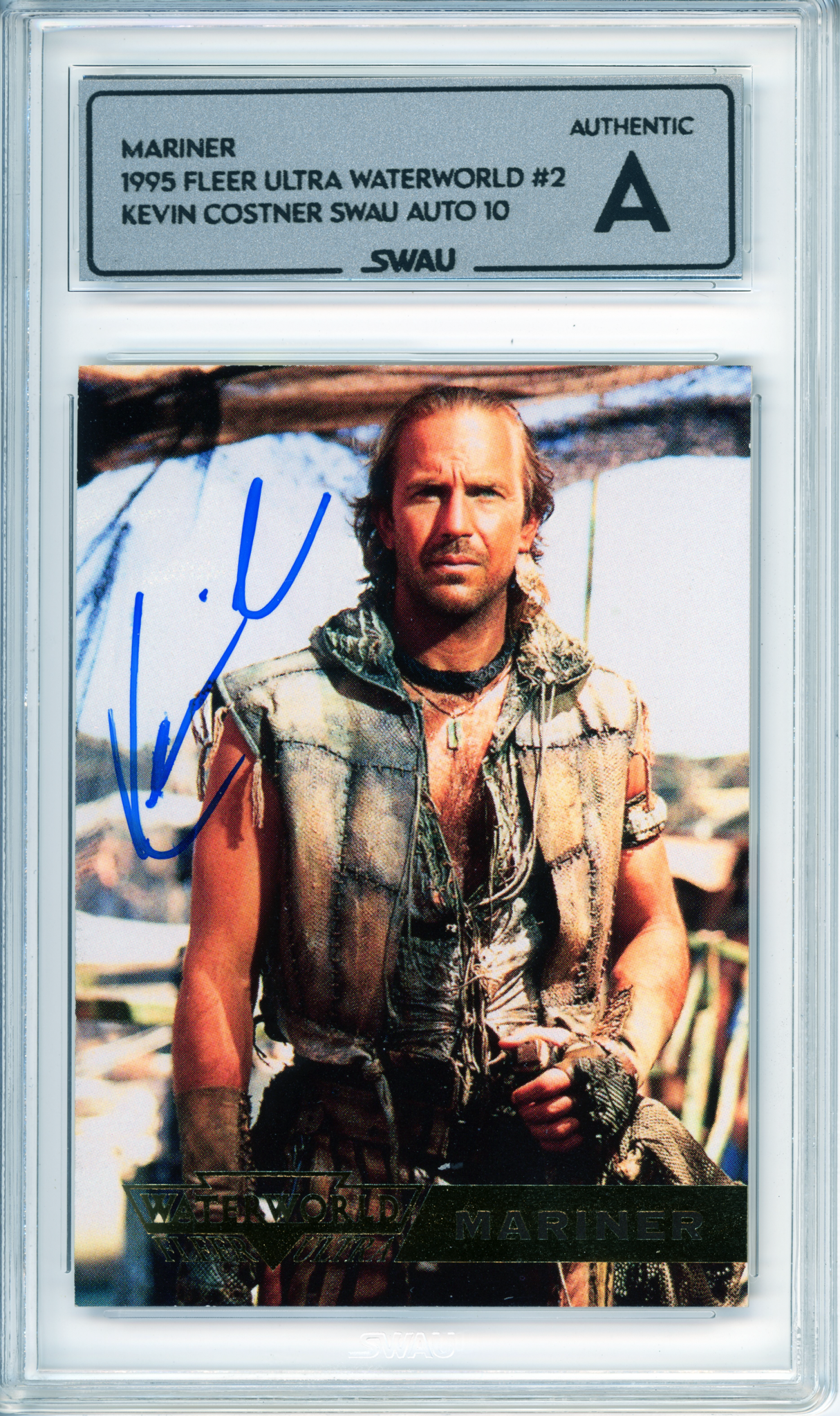 Kevin Costner Signed Trading Card - SWAU Authenticated & Encapsulated - SWAU