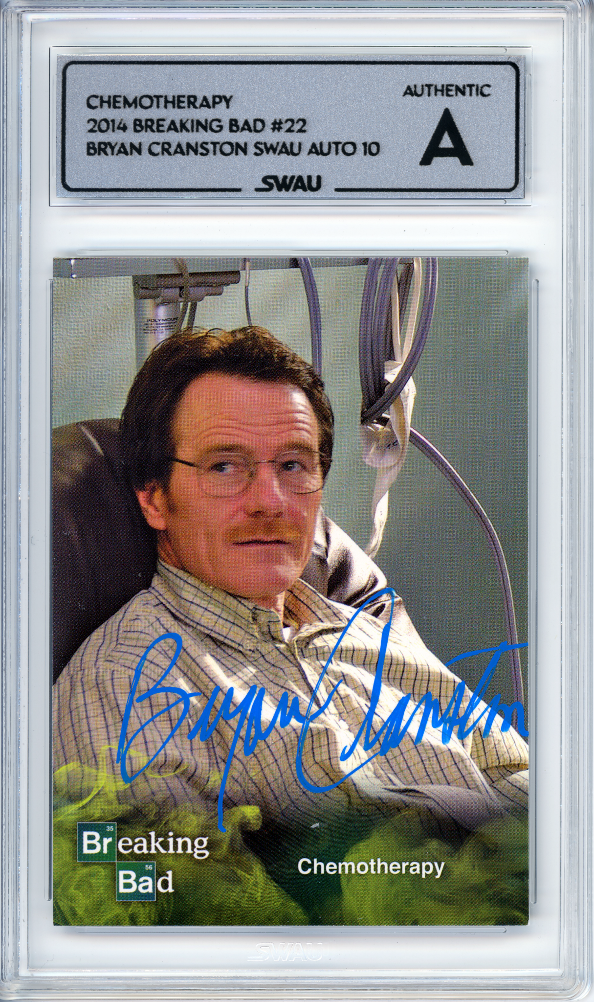 Bryan Cranston Signed Trading Card - SWAU Authenticated & Encapsulated - SWAU