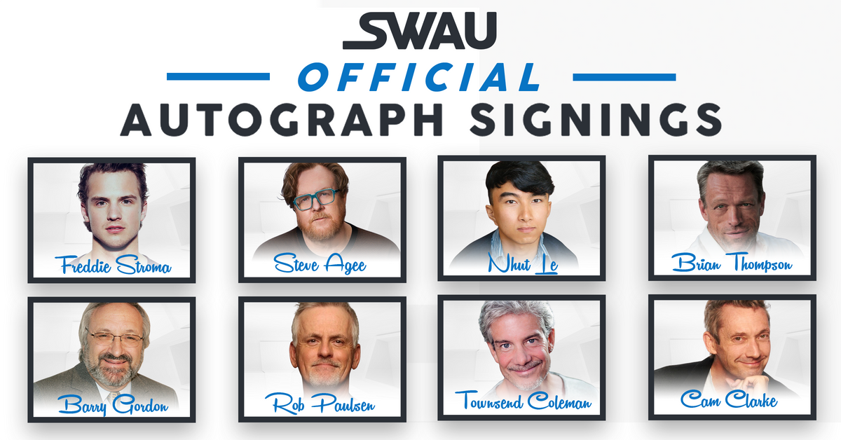 Freddie Stroma, Steve Agee, Nhut Le, and MANY MORE to Sign for SWAU!