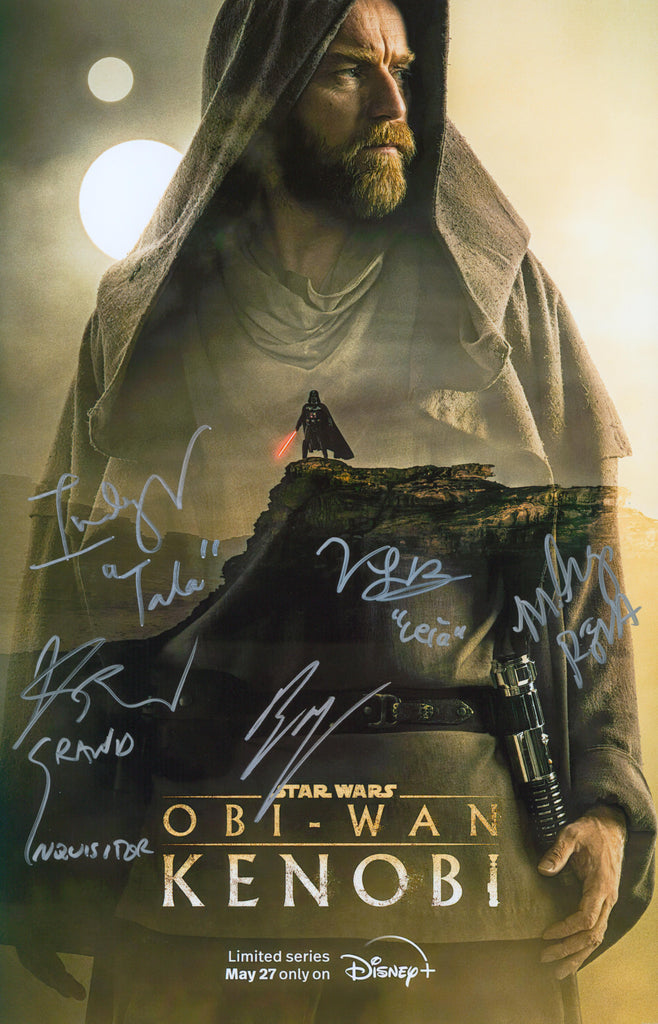 Obi-Wan Kenobi Cast Signed 11x17 Photo - SWAU Authenticated