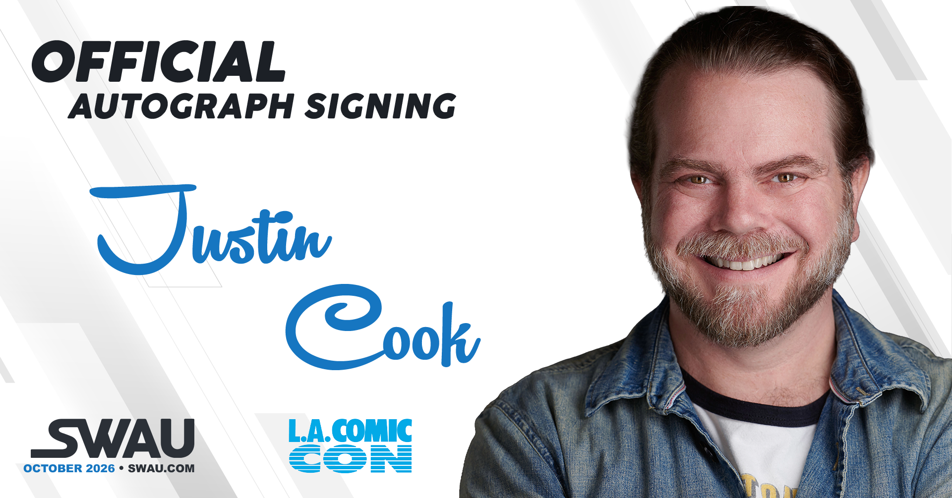 Justin Cook Autograph Signing - LACC 2026 - SWAU