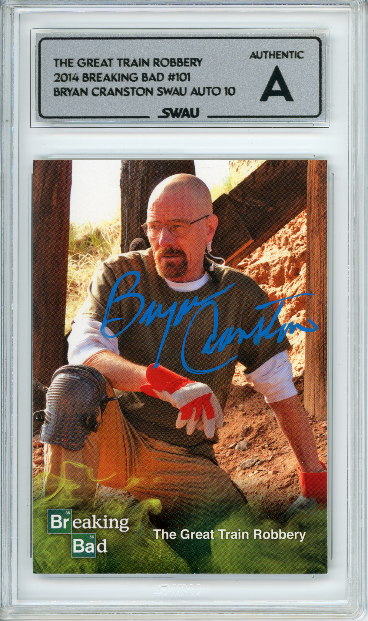 Bryan Cranston Signed Trading Card - SWAU Authenticated & Encapsulated - SWAU