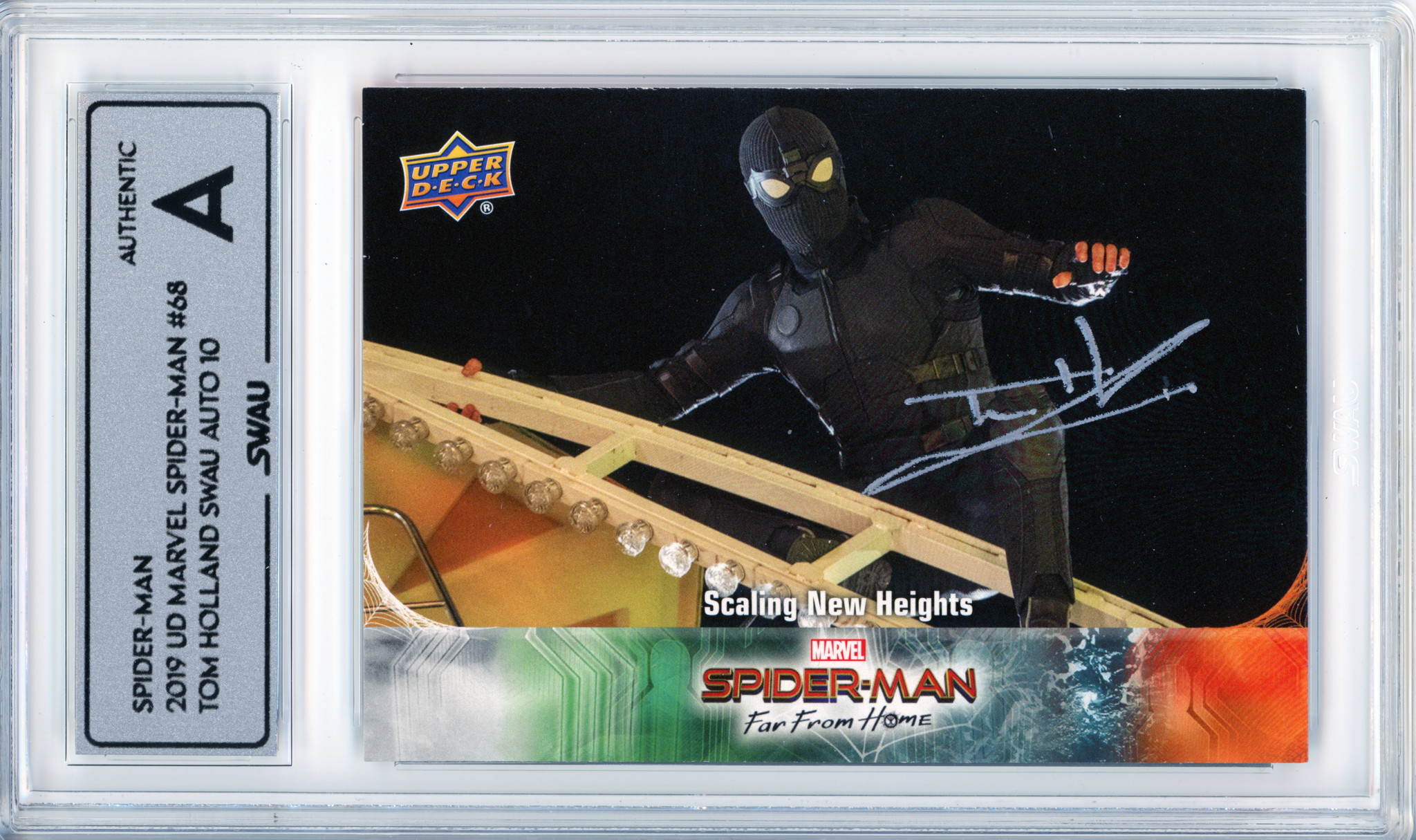 Tom Holland Signed Trading Card - SWAU Authenticated & Encapsulated - SWAU