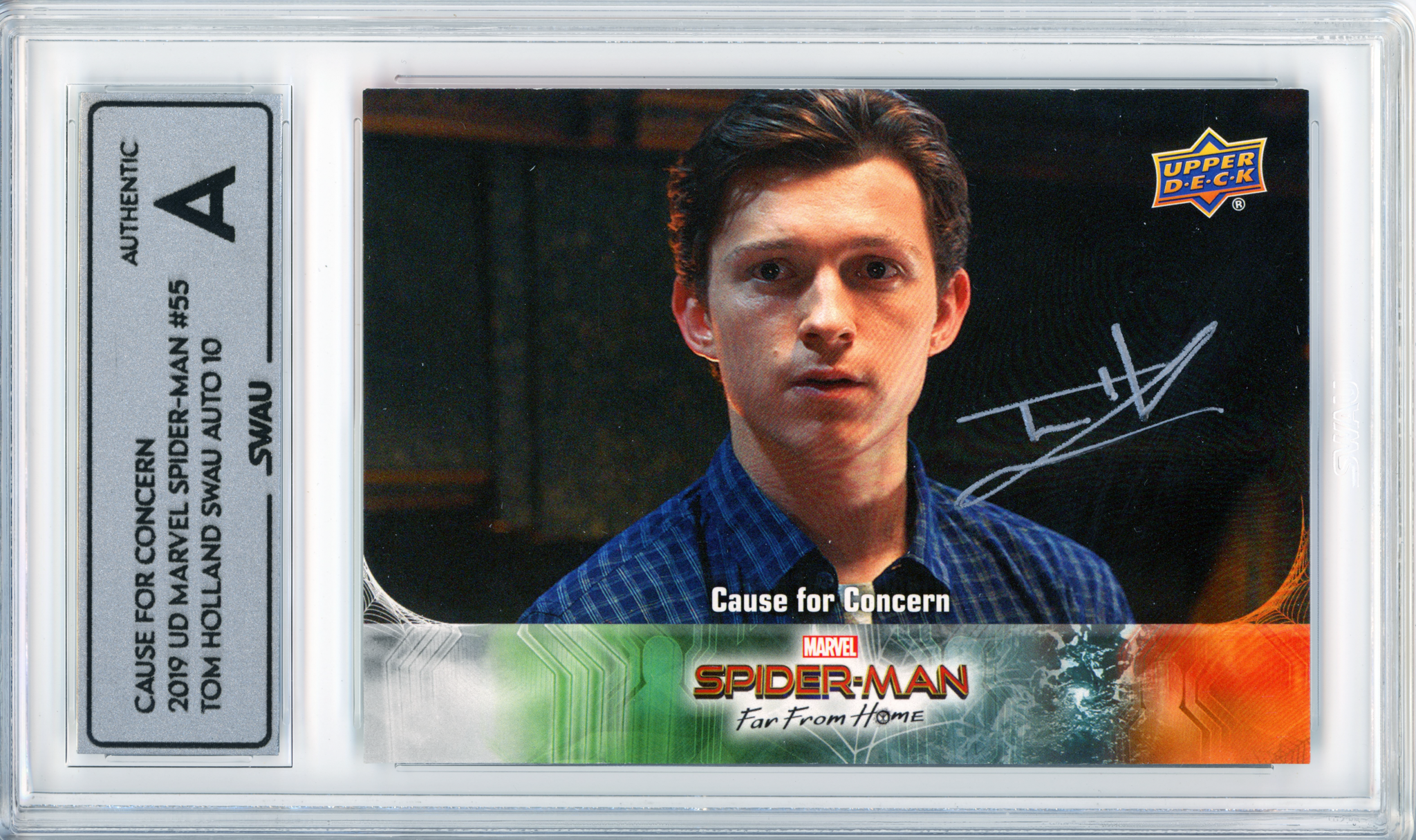 Tom Holland Signed Trading Card - SWAU Authenticated & Encapsulated - SWAU