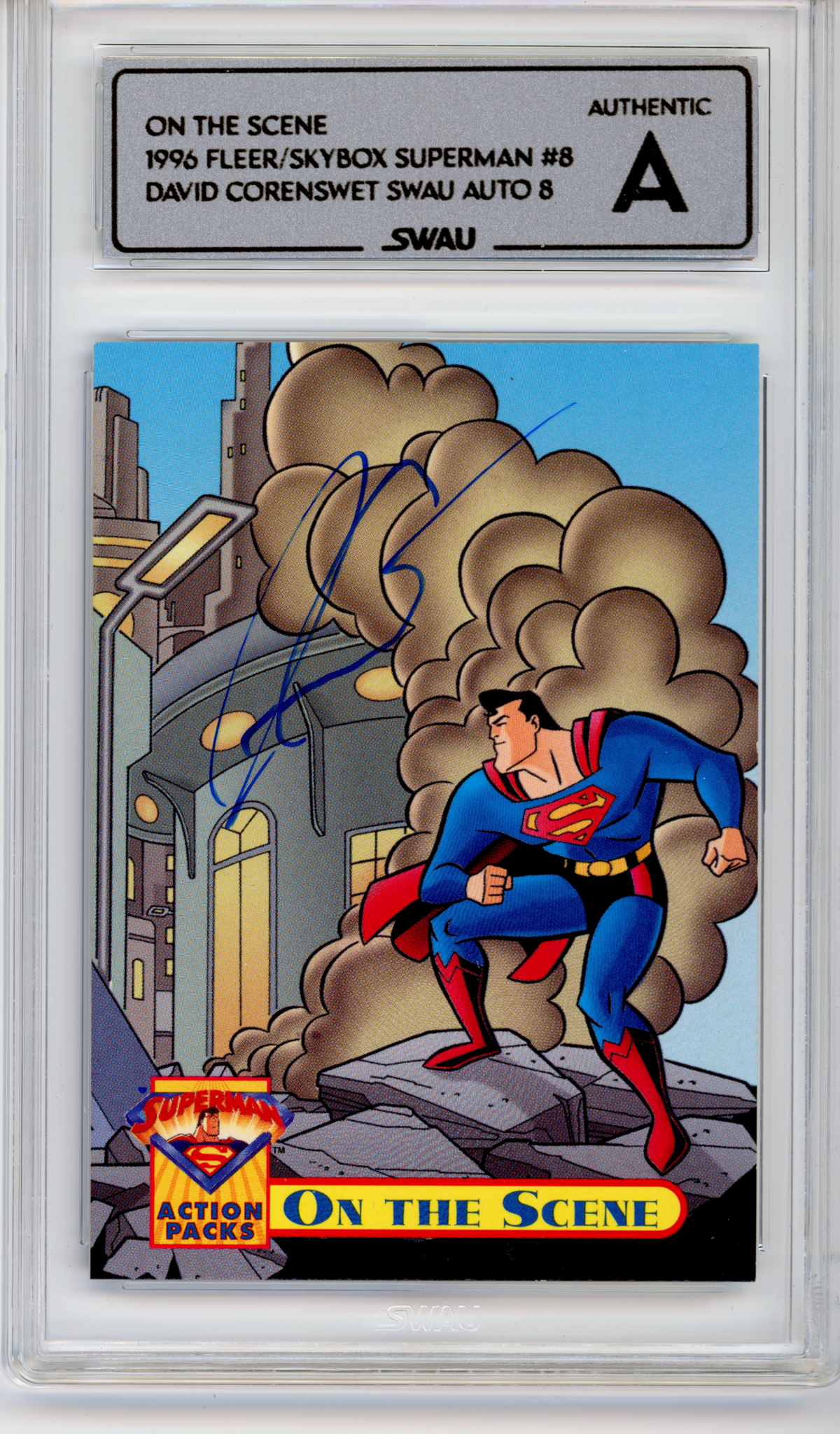 David Corenswet Signed Trading Card - SWAU Authenticated & Encapsulated - SWAU