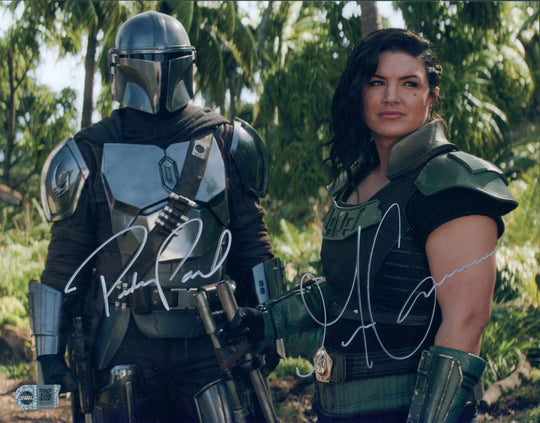 Pedro Pascal & Gina Carano Signed 11x14 Photo - SWAU Authenticated