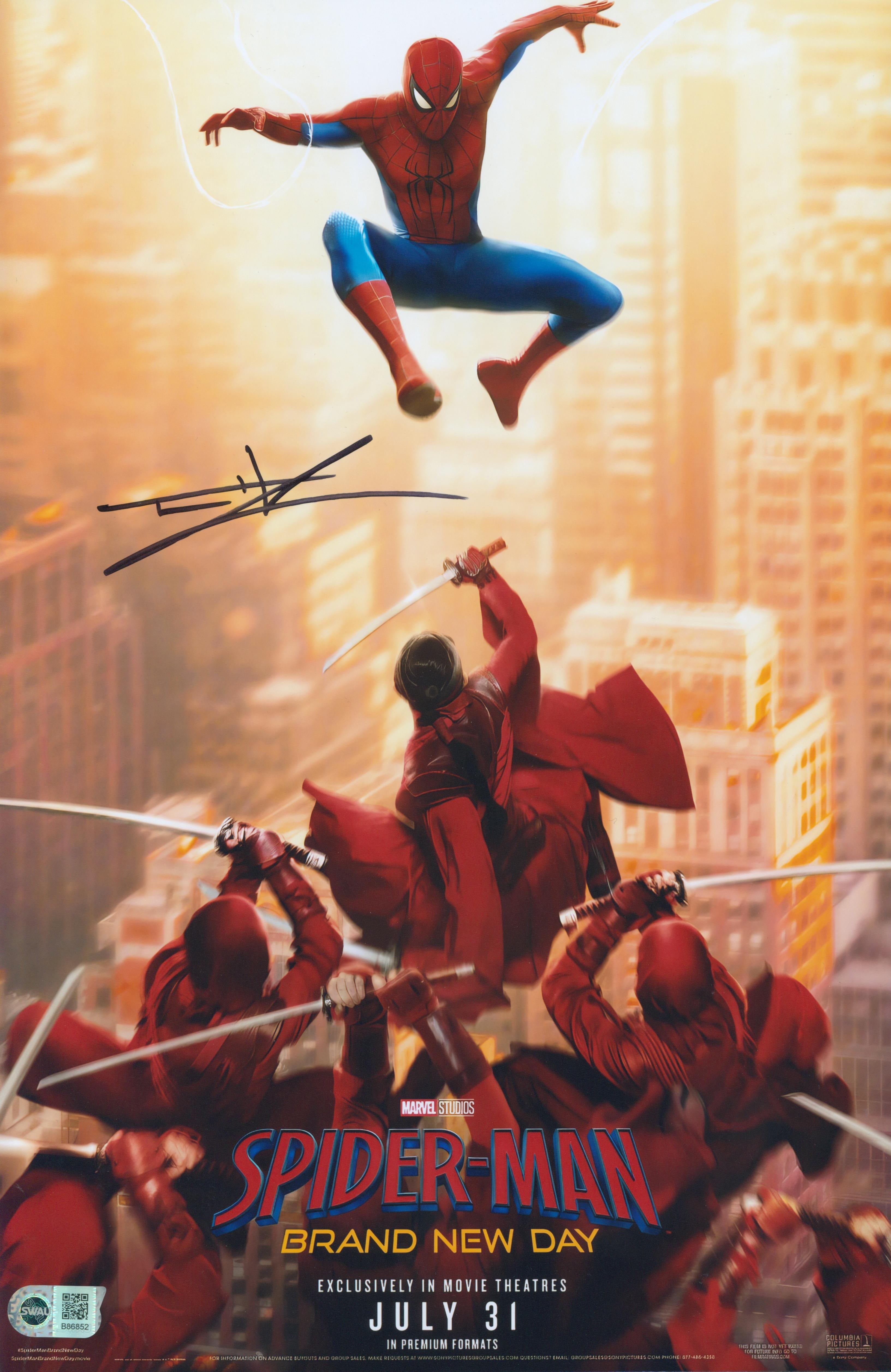 Tom Holland Signed 11x17 Photo - SWAU Authenticated - SWAU