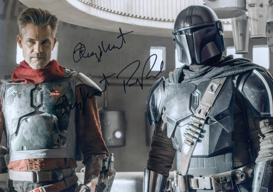 Pedro Pascal & Timothy Olyphant Signed 16x20 Photo - SWAU Authenticated