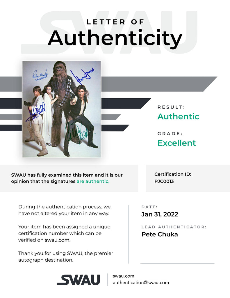 Letter of Authenticity - SWAU